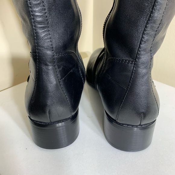 Donald J Pliner tall leather riding boots with buckle, size 7.5 - Picture 7 of 9